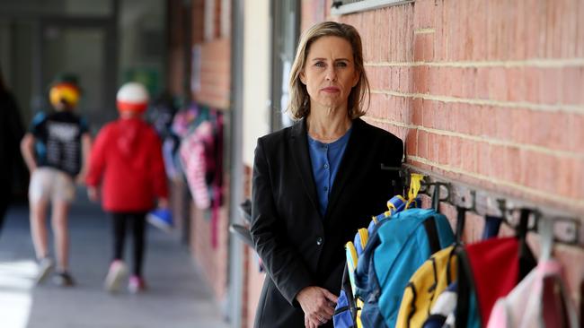 West Australian Child Protection minister Simone McGurk at Hilton Primary school, . Picture: Colin Murty