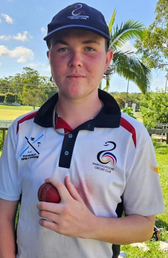 Maroochydore junior cricketer Oscar Cawse. Picture: Facebook.