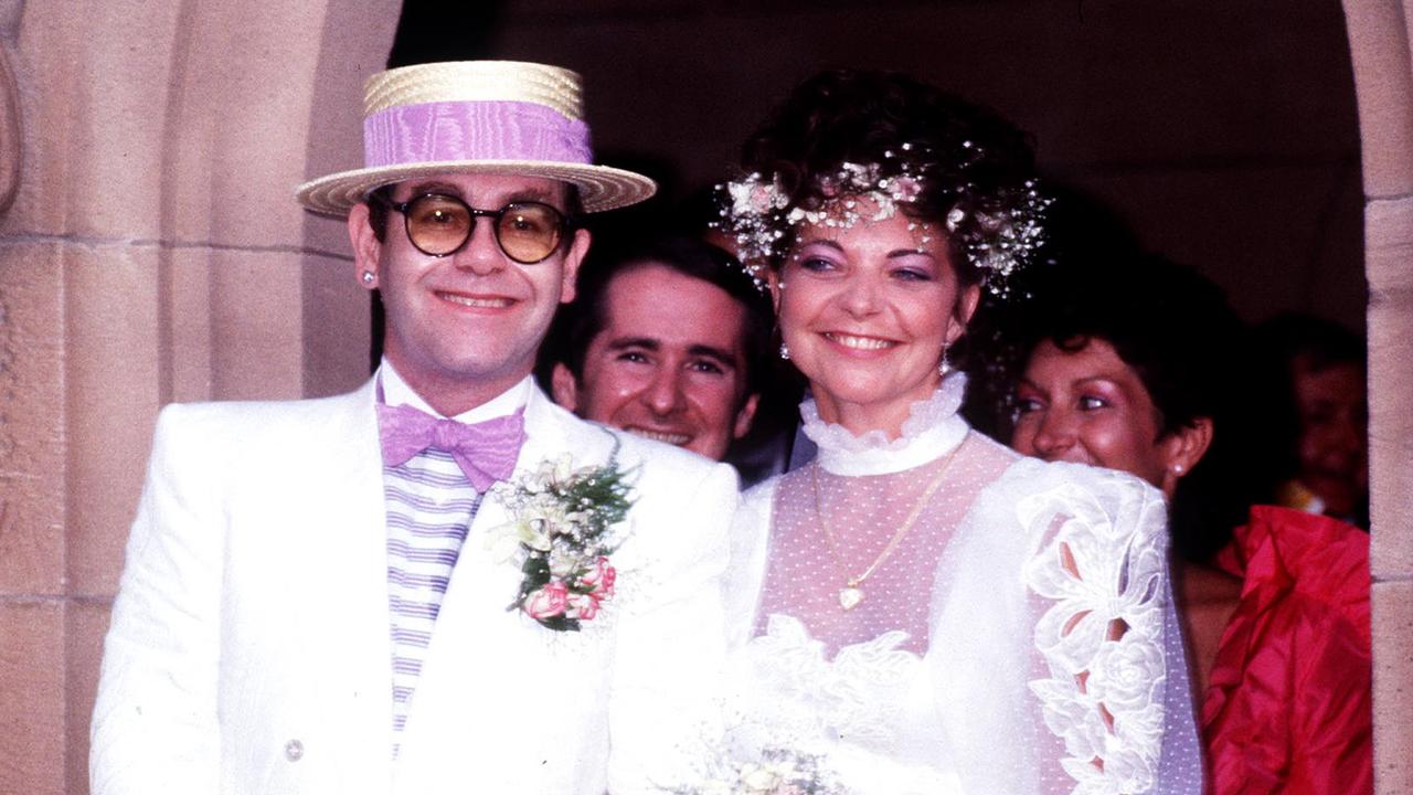 Elton and Renate married in Sydney Picture: Brisbane Sun