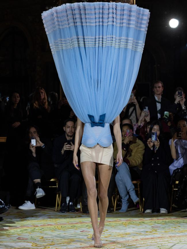 A model walks the runway during the Viktor & Rolf Haute Couture Spring Summer 2023 show as part of Paris Fashion Week on January 25, 2023 in Paris, France. Picture: Peter White/Getty Images