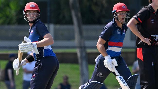 Footscray opening pair Dylan Brasher and Daniel Sartori. Picture: Andy Brownbill