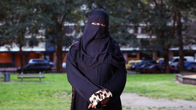 Sabah Suleiman defied her parents’ wishes when she was 16, choosing to wear the niqab. Picture: Aaron Francis