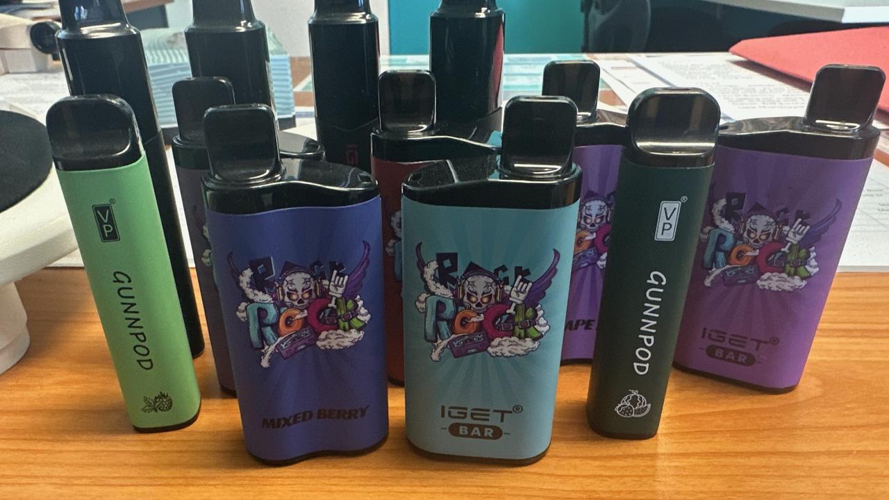 Vapes confiscated by Queensland principals.