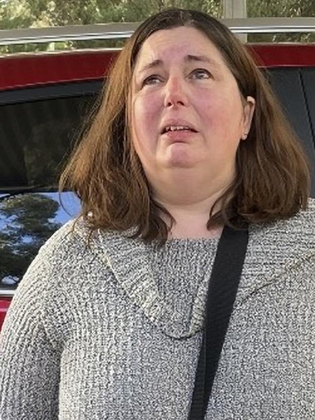 Erin Patterson outside her home. Picture: Brooke Grebert-Craig.