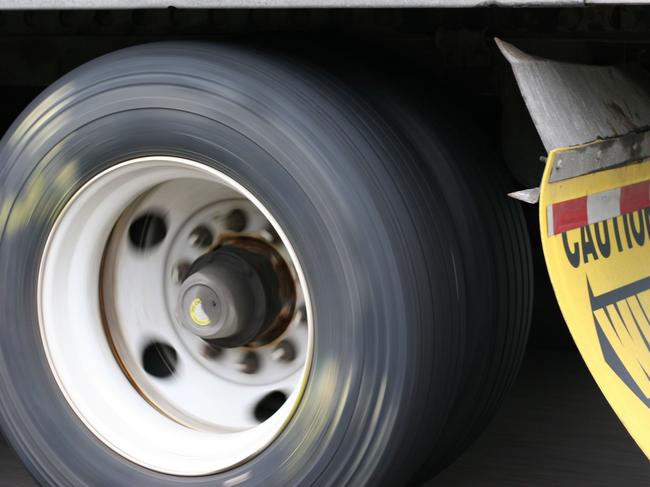 Capture of truck wheel while in motion