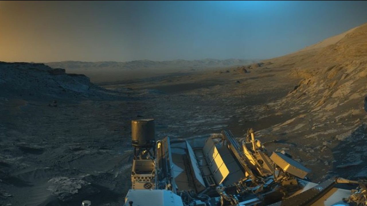 Curiosity rover’s remarkable ‘picture postcard’ from Mars. Picture: Instagram/NASA/JPL-Caltech