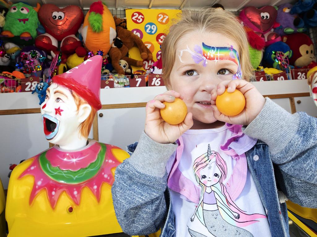 Addison Triffett 3 of New Norfolk at the Hobart Show. PICTURE CHRIS KIDD