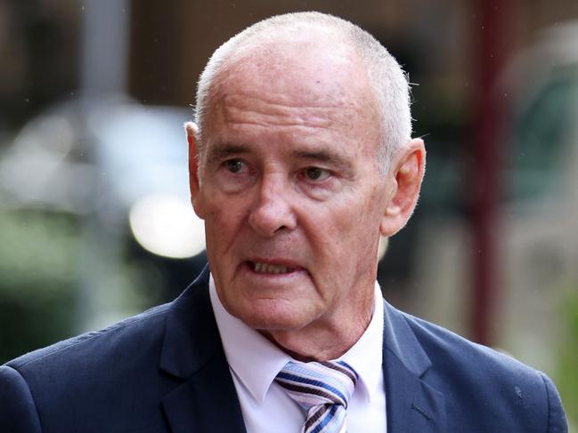 SYDNEY, AUSTRALIA - NewsWire Photos MAY 9, 2022:  Chris Dawson pictured as he arrives at the Supreme Court, Sydney CBD. Ex-Newtown Jets player and school teacher Chris Dawson was charged with murdering his wife Lynette in 1982.Picture: NCA NewsWire / Damian Shaw