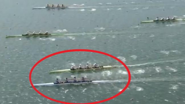 There was huge drama in the rowing final.