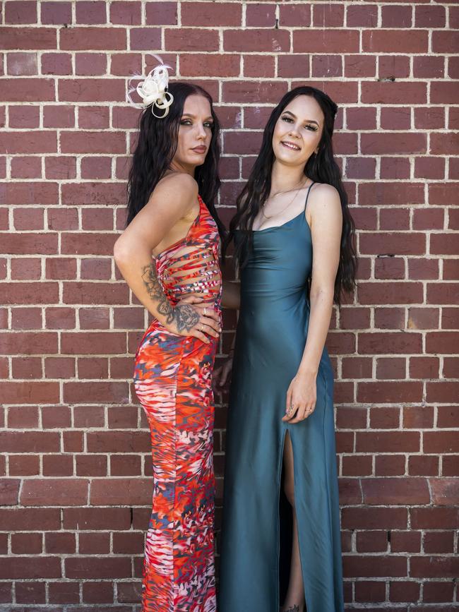 Shayanne Aram and Tahlarnie Pettit. Hobart Cup 2024. Picture: Caroline Tan