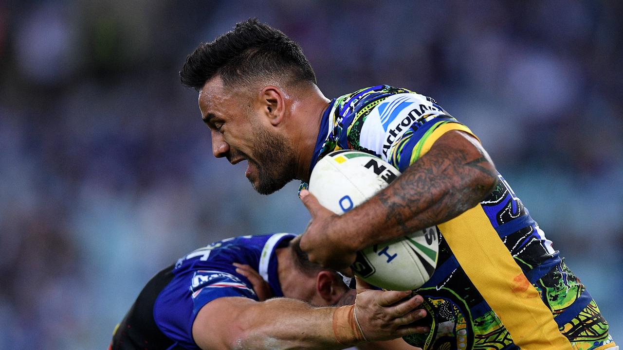 Kenny Edwards during his NRL days with the Parramatta Eels. (AAP Image/Dan Himbrechts)