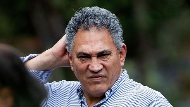 White Island Tours chair Paul Quinn leaves after meeting with the family of Hayden Marshall-Inman, a New Zealand tour guide who was killed in the volcano tragedy. Picture: AFP