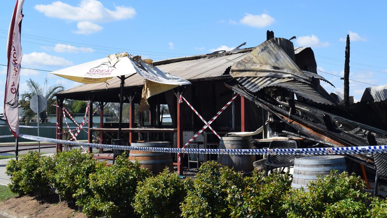 Fire destroys historic outback pub, Baralaba Hotel | The Advertiser