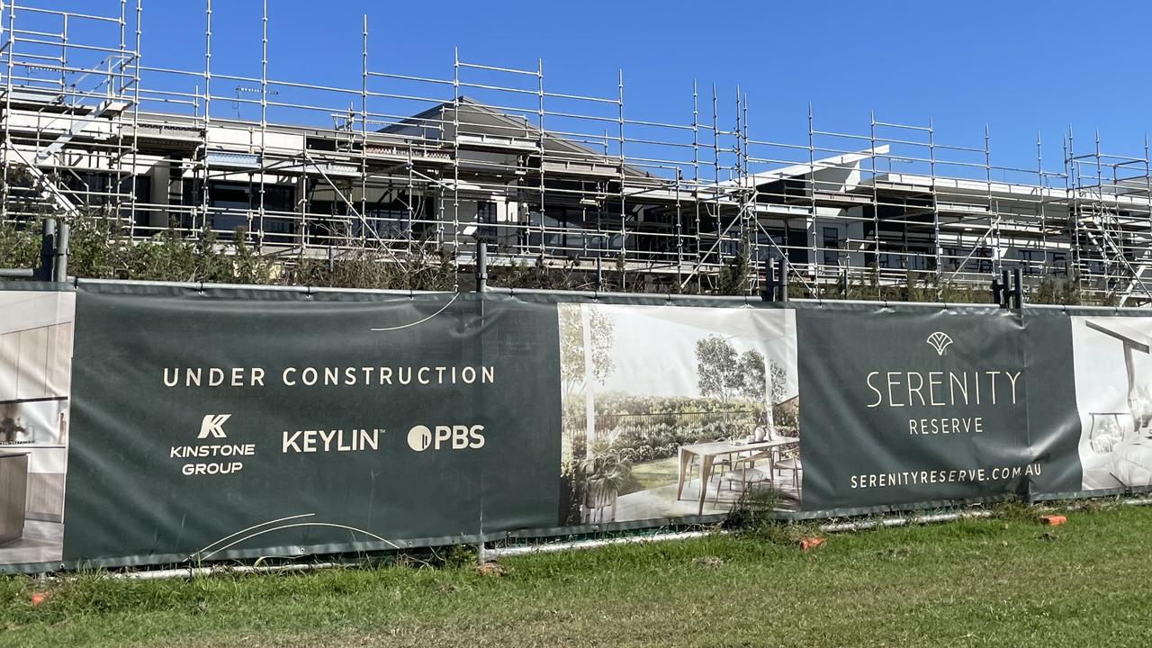 The Serenity Reserve townhouse project which was under construction by PBS Building has reportedly been abandoned.