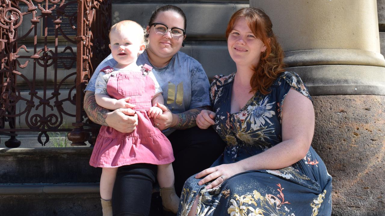 The Hewatt-BoydPratt family in Rockhampton. Picture: Aden Stokes