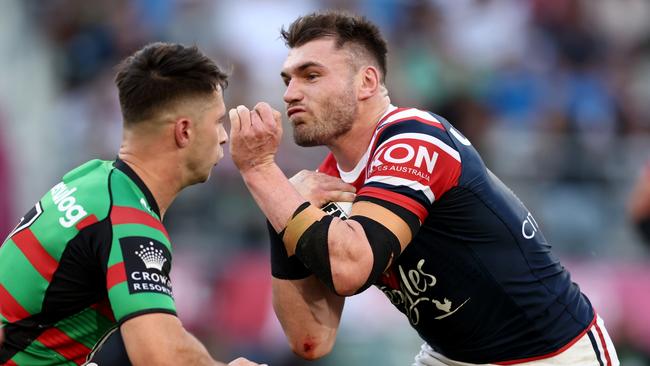 Angus Crichton took less money to stay at the Roosters. Picture: Getty