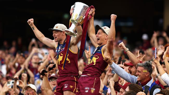 Brisbane are bringing a handful of gun players and the No. 1 pick into their premiership side. (Photo by Cameron Spencer/AFL Photos/via Getty Images)