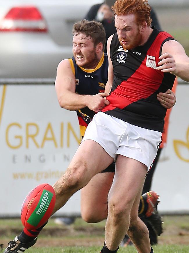 Buninyong’s Jack Robertson has been a pillar in defence for the team. Picture Yuri Kouzmin