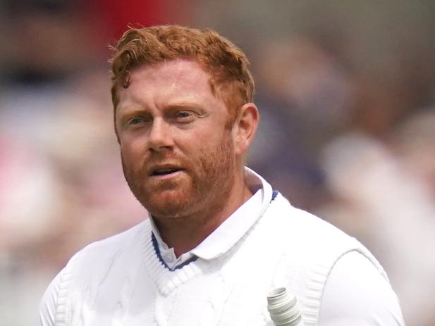 England's Jonny Bairstow appears frustrated after being run out by Australia's Alex Carey during day five of the second Ashes test match at Lord's, London. Picture date: Sunday July 2, 2023. (Photo by Adam Davy/PA Images via Getty Images)