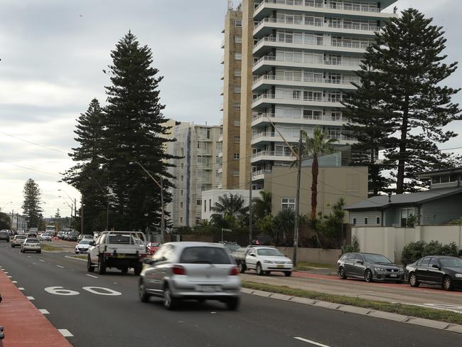 Pittwater Rd Collaroy could be undermined if no action is taken. Picture: John Grainger