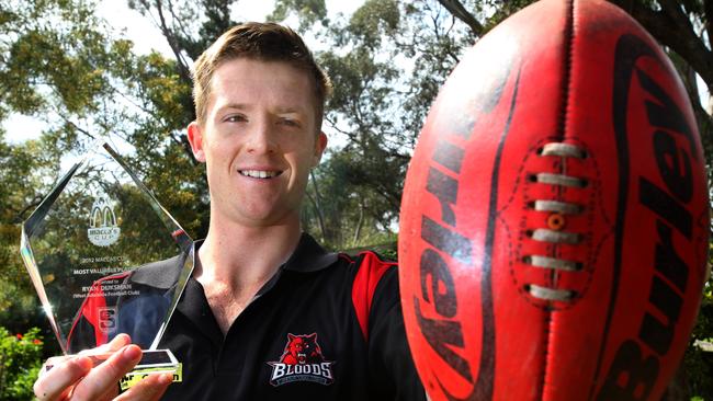 Ryan Dijksman at the age of 17 after winning the 2012 Macca’s Cup MVP for West Adelaide. Picture: File