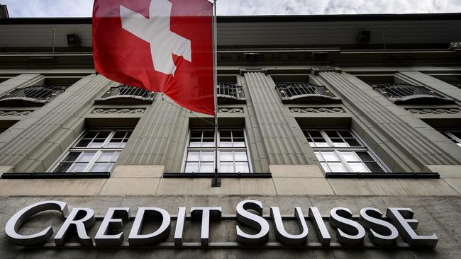 The sudden implosion at the Swiss bank Credit Suisse threw curve ball into global markets. Picture: Fabrice COFFRINI / AFP