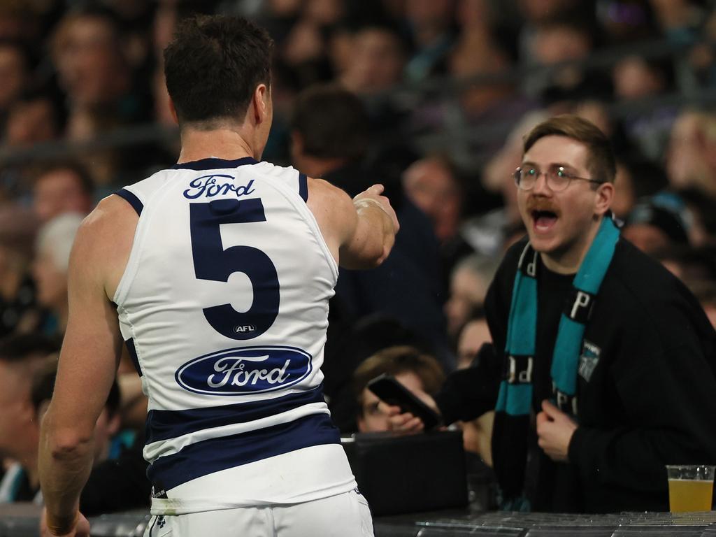 Jeremy Cameron tormented the Power. (Photo by James Elsby/AFL Photos via Getty Images)