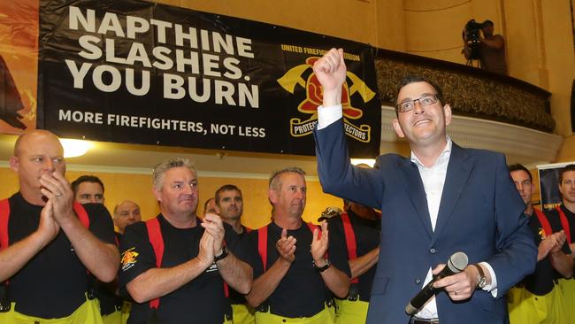 The UFU supported Andrews during the 2014 state election. Picture: Hamish Blair