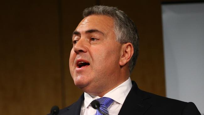 Staying positive ... Australian Treasurer Joe Hockey calls for calm. Picture: Getty