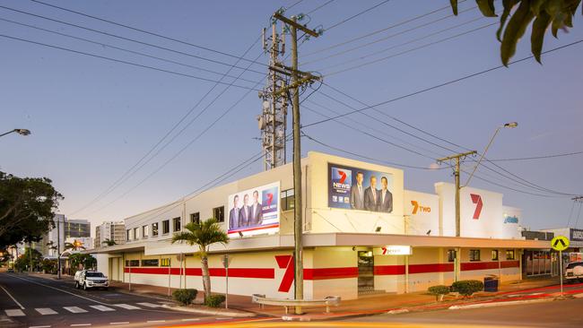 The old Channel 7 building at 216-218 Victoria Street before the signs were removed.