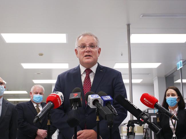 Prime Minister Scott Morrison is expected to push for consistent border guidelines at Friday’s National Cabinet meeting. Picture: Getty