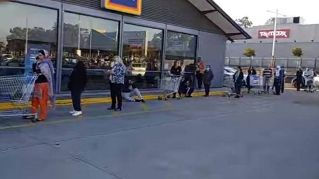 There was a massive queue at one western Sydney store before it even opened. Picture: Facebook/Aldi Fans Australia.