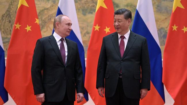 While Vladimir Putin’s party would probably crumble without its leader, the Chinese Communist Party retains massive and sustainable power. Xi Jinping, for all his manifest authority, remains a sincerely devout servant of his party. Picture: AFP