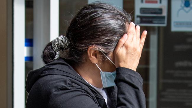 Elizabeth Whitton outside court. Picture: Monique Harmer