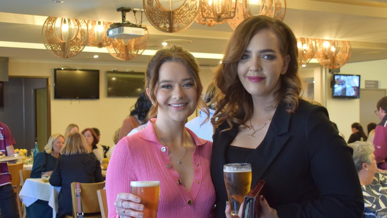 Emma Kucks and Elle Weier at the Dalby Diehards Ladies Long Lunch 2022. Picture: Emily Devon.