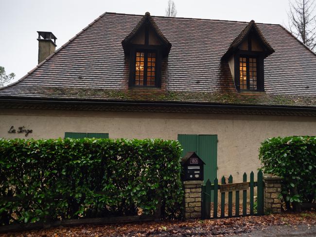 The five-bedroom chateau in the French village of Lunas where Brittany Higgins and David Sharaz now live. Picture: Matthieu Rondel