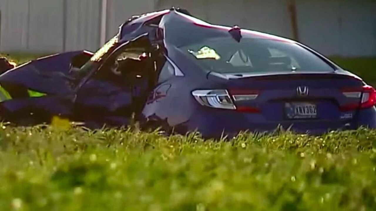 The scene of the crash. Picture: WGN
