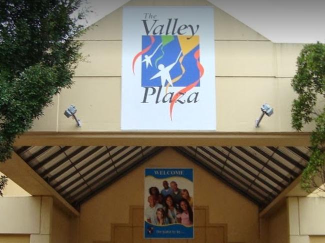 The female pedestrian was injured at Green Valley Plaza.