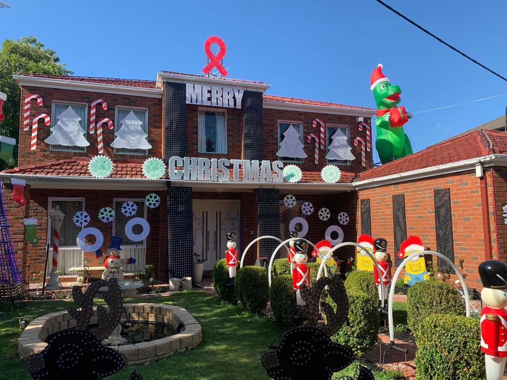 Thousands of people flock to see the epic lights display every year. Picture: Facebook/Grange Road Lights