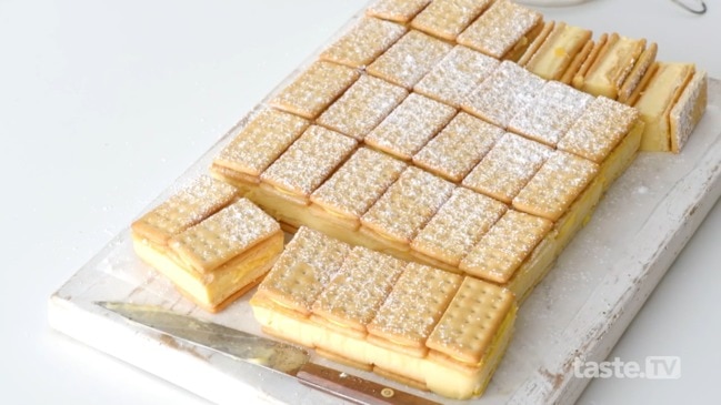 Lemon Crisp custard slice