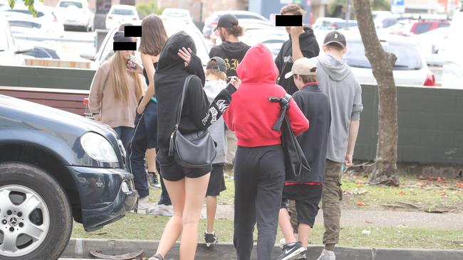 Kids loitering outside Southport Court. Photo by Richard Gosling