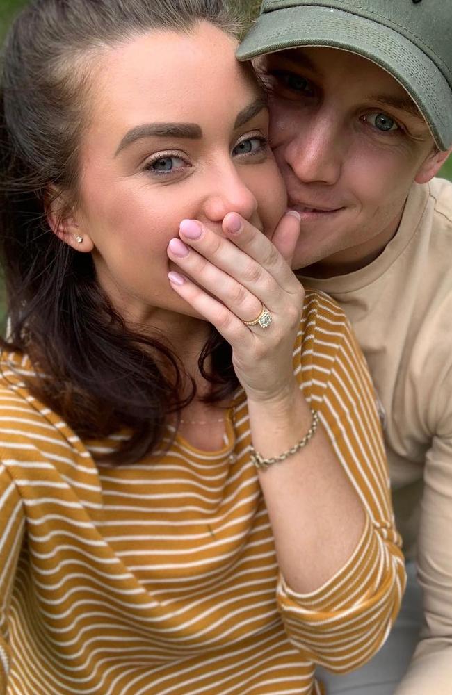 The couple got engaged in Paris in October, a little over a year after their first date in June, 2017.