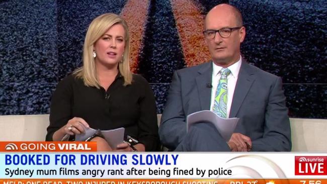 Sam Armytage and David Koch on Sunrise.