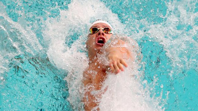 Mitch Larkin is the top qualifier for the 200m individual medley final. Picture: Picture: Chris Hyde/Getty Images