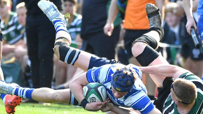 Nudgee player Patrick Dallimore GPS first XV rugby between Nudgee and BBC Saturday August 6, 2022. Picture, John Gass