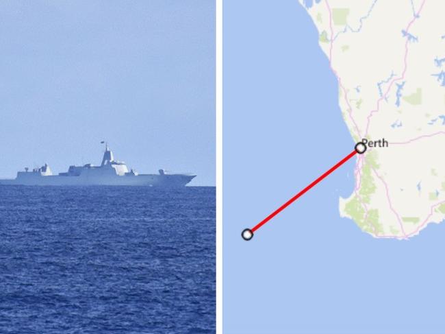 A trio of Chinese warships rounding Australia’s coast has now moved further west, with WA Premier Roger Cook confirming on Monday that the vessels were tracked between Albany and Esperance.