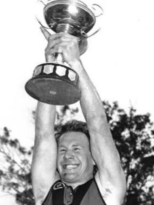 Stawell champion Tony Beck after the 1987 Wimmera league grand final. Picture: Supplied