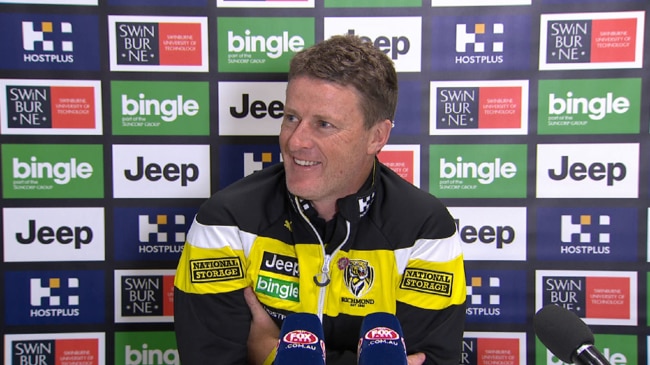 Damien Hardwick's press conference after losing to Geelong.