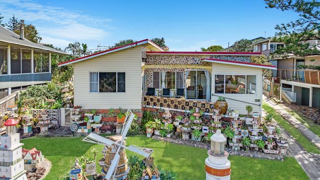 Generations of people of stopped to admire this house at 58 Shelley Beach Rd, East Ballina, which was decorated by former owner Peter Gutter.