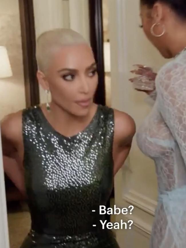 Kim’s request was caught on camera.